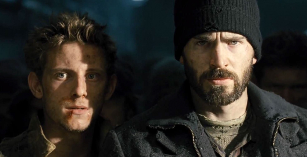 Jamie-Bell-and-Chris-Evans-in-Snowpiercer-2013-Movie-Image1