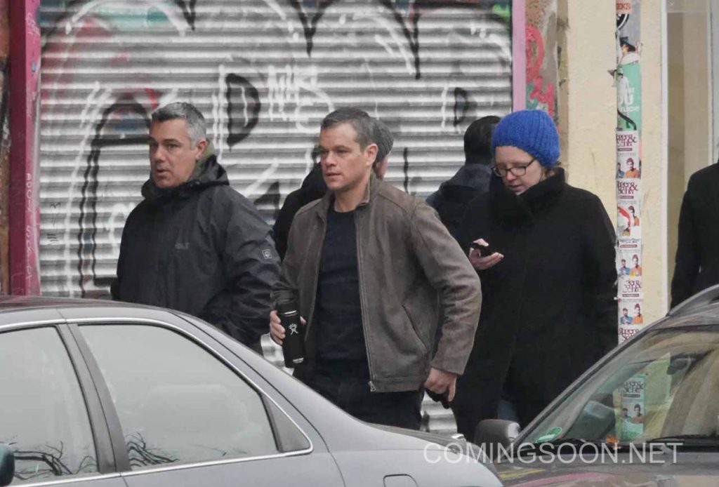 Matt Damon is seen filming Bourne 5 in Berlin Featuring: Matt Damon Where: Berlin, Germany When: 25 Nov 2015 Credit: WENN.com