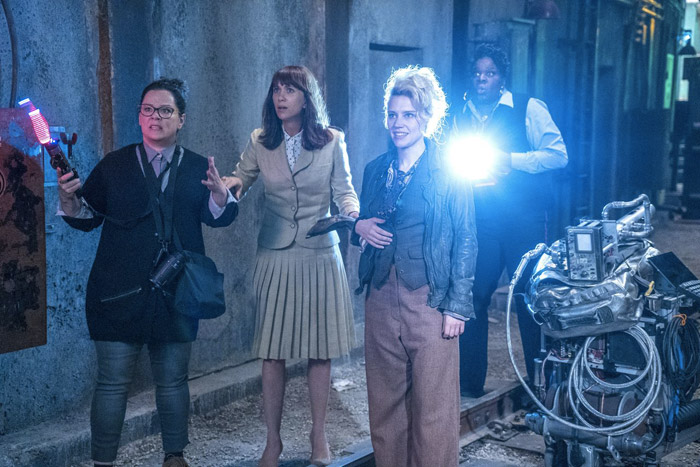 Melissa McCarthy, Kristen Wiig, Leslie Jones e Kate McKinnon in Ghostbusters 2016
