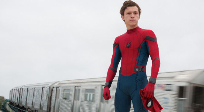 Tom Holland in Spider-man: Homecoming