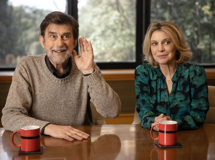 Nanni Moretti e Margherita Buy in una scena de Il Sol dell'Avvenire (fonte: IMDB)