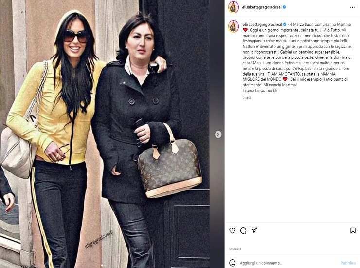 Elisabetta Gregoraci e la mamma