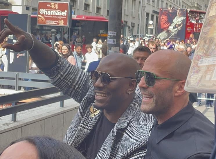 Jason Statham e Tyrese Gibson a Roma 