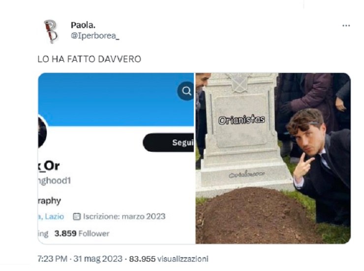 Il tweet di Daniele Dal Moro 