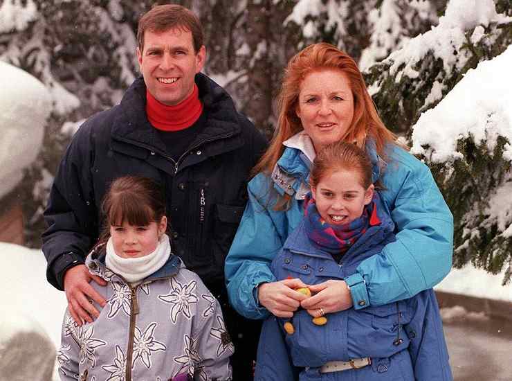 Sarah Ferguson, Principe Andrea e le figlie