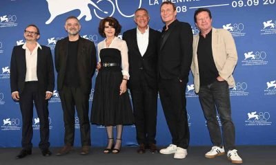 Il Cast di The Palace a Venezia 80 (Credits: Giorgio Zucchiatti/Biennale di Venezia)
