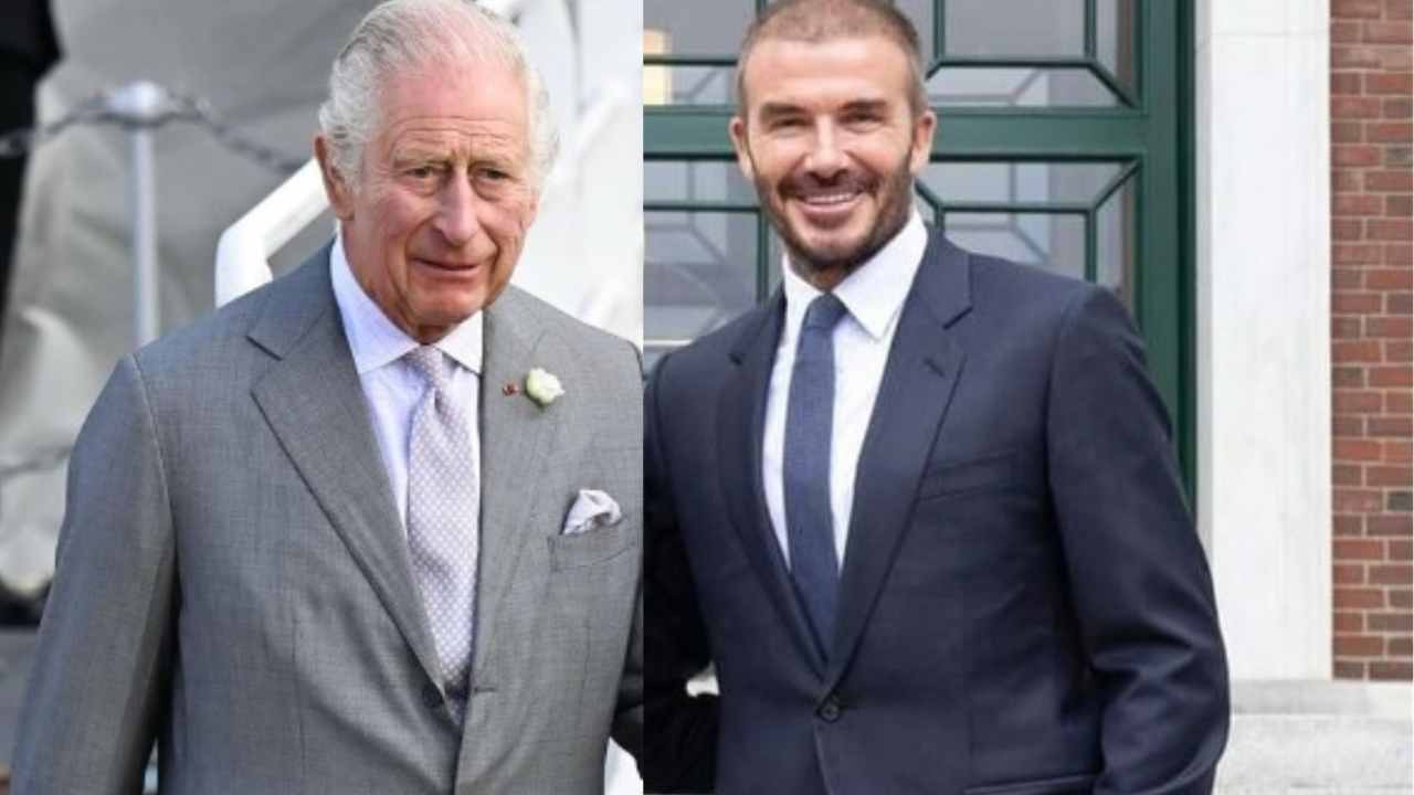 Re Carlo III e il premio a David Beckham