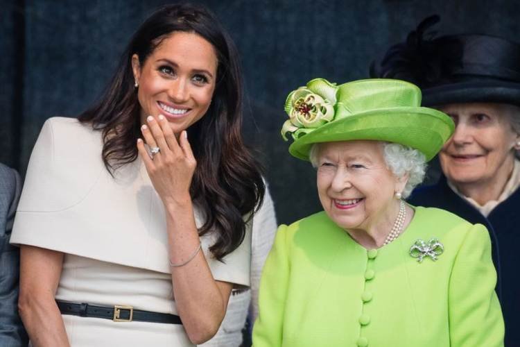 Meghan Markle och drottning Elizabeth II