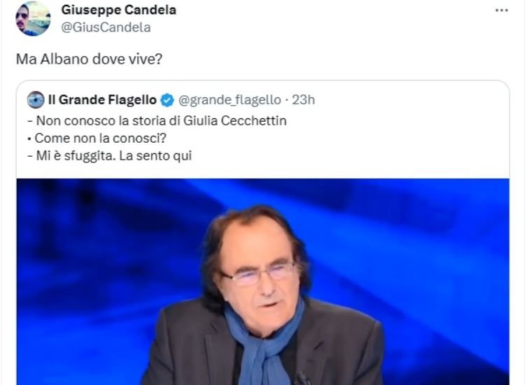 Al Bano Carrisi su Giulia Cecchettin