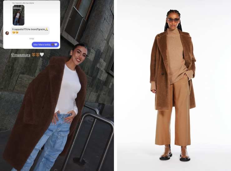 Giulia Salemi, cappotto Max Mara - fonte_instagram, web - newscinema.it