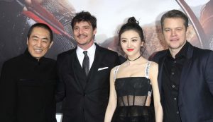 The Great Wall: il regista Zhang Yimou, Pedro Pascal, Jing Tian e Matt Damon