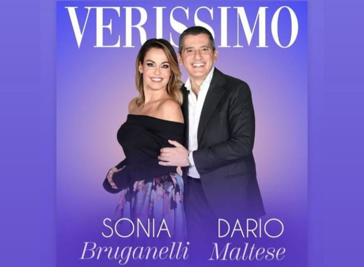 Sonia Bruganelli e Dario Maltese a Verissimo