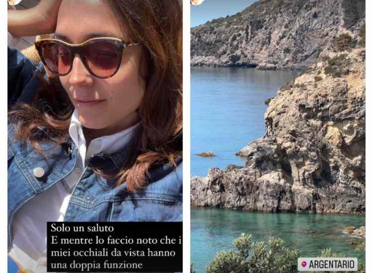 Caterina Balivo si rilassa in Toscana