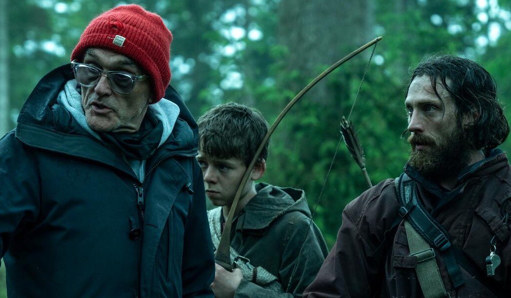 Danny Boyle e il cast sul set di 28 anni dopo