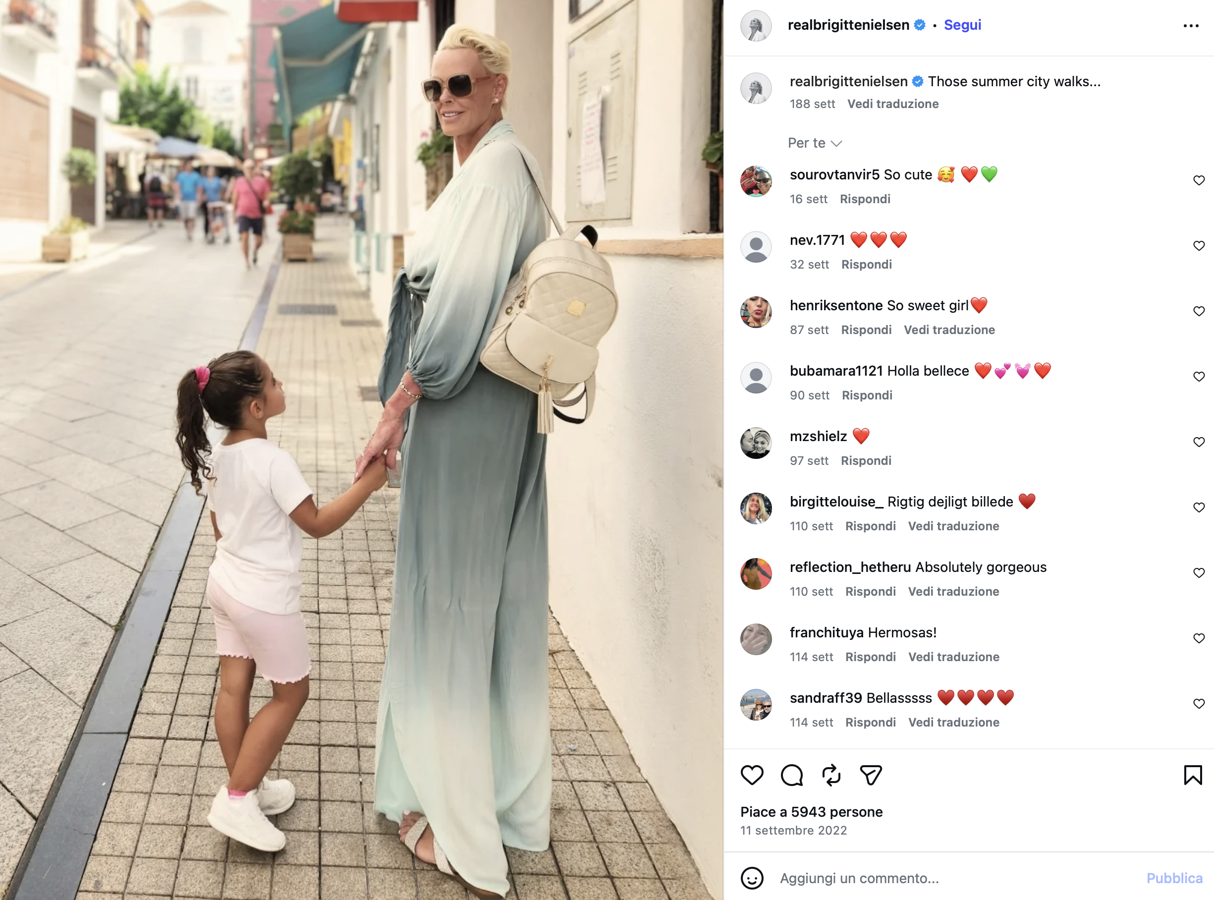 Brigitte Nielsen mamma