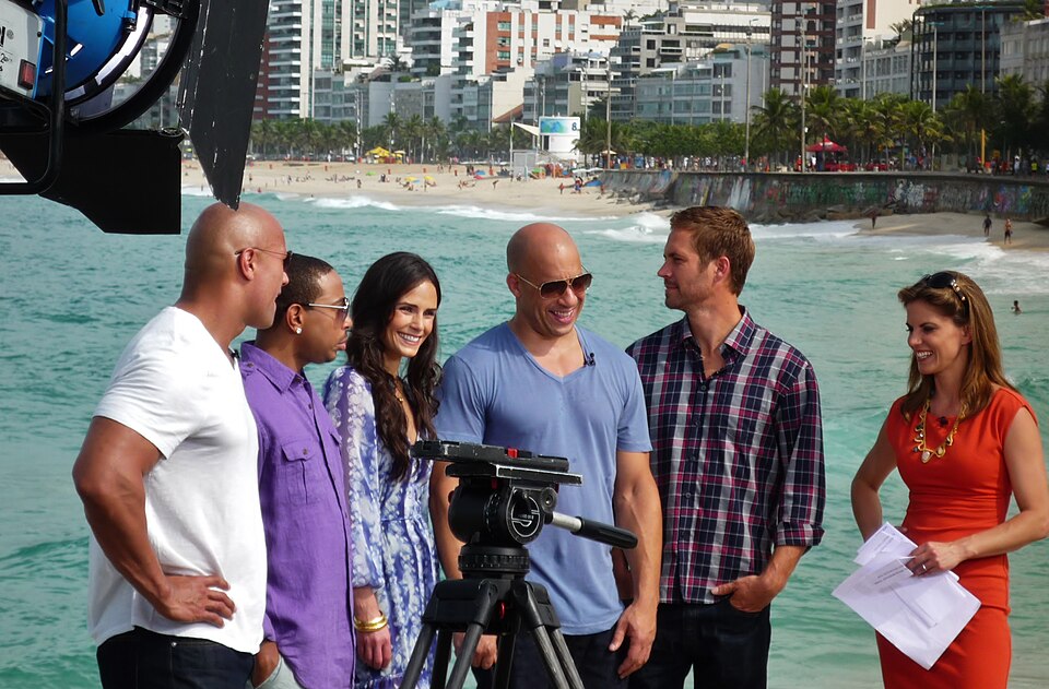 Vin Diesel sul set di Fast 5
